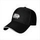 Black baseball cap with cute Appa from Avatar: The Last Airbender print