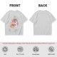 Oversized Olive T-Shirt With Sassy Unicorn Holding Coffee Print