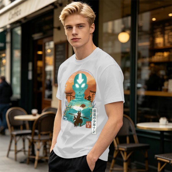 Avatar Aang State of Illustration Tee for Anime Fans