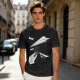 Olive T-Shirt with Paper Airplane Star Wars Inspired Print
