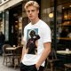 Olive Anime Character Silhouette Graphic T-Shirt