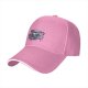 Black baseball cap with gothic teacup skull and rose print