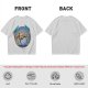 Olive T-Shirt With Rocking Stone Alien Robot And Amaze Text Print