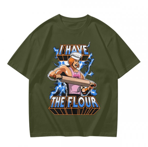 I Have The Flour He-Man Chef Parody Graphic T-Shirt