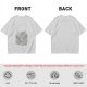 Olive Green Crewneck T-Shirt With Whimsical Graphic Print