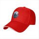 Black baseball cap with bat and full moon gothic graphic