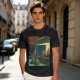 Olive T-Shirt With Surreal Bar Scene Graphic Print