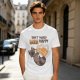 Oversized olive t-shirt with raccoon drinking beer graphic