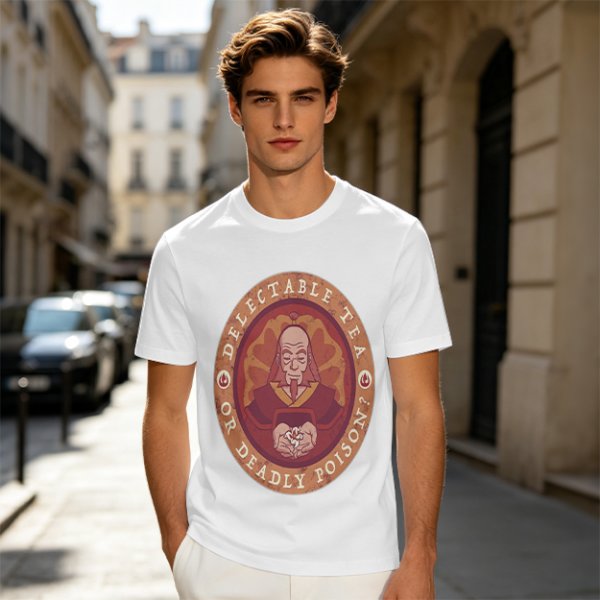 Unisex Graphic Tee Featuring Iroh Delectable Tea Or Deadly Poison Design