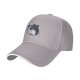 Black Baseball Cap With Sleeping Cat Graphic Print