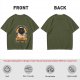 Olive green t-shirt with scientifically proven cats are better than you cat scientist print