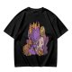 Olive T-Shirt with Cute Sleeping Purple Dragon and Treasure Artwork