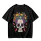 Olive T-Shirt with Day of the Dead Sugar Skull and Taco Food Art