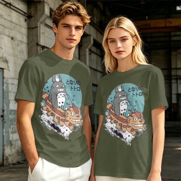 My Neighbor Totoro Characters Catbus Graphic T-Shirt