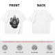 Olive Graphic T-Shirt with Fantasy Character Portraits