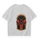 Olive T-Shirt with Vampurr Black Cat Vampire Graphic