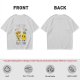 Olive T-shirt with Cute Pizza and Pineapple Cartoon Print