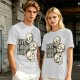 Olive Graphic T-Shirt with Live Laugh Love and Stacked Skulls