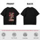 Olive t-shirt with funny demon goat fart joke graphic