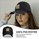 Black Baseball Cap With Retro Desert Pyramid Landscape Print