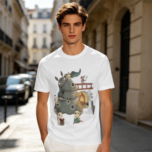 Studio Ghibli Fantasy Creature Graphic T-Shirt Design