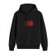 Black Hoodie With Glitch D20 Critical Fail Print For Tabletop RPG Fans