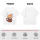 Olive T-Shirt With Cute Shy Red Panda Graphic Print
