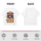 Olive T-Shirt with Cat Ramen Shop Artwork