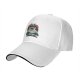 Black baseball cap with stacked Totoro characters in rainy scene