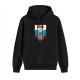 Black hoodie with Kong gorilla and banana graphic print