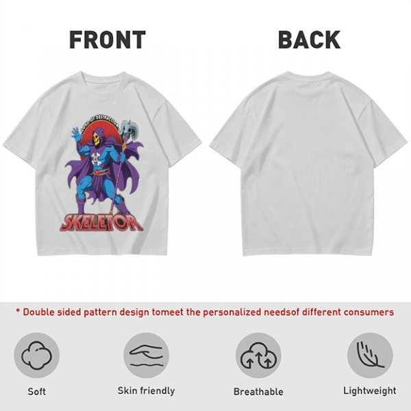 Skeletor Lord of Destruction Graphic Olive T-Shirt