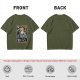 Olive t-shirt with The Cartridge of Time elf character print