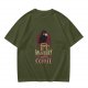 Olive Graphic T-Shirt With Crow Coffee Mug 'Too Murdery Coffee' Print