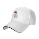 Black baseball cap with a ghost holding a 'Be Paranormal' sign