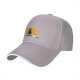 Black Baseball Cap with Cat and Shiba Inu Graphic Print