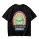 Olive T-Shirt With Grumpy Frog 'I Hate Everyone Equally' Print
