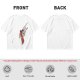 Oversized Olive T-Shirt With Mechanical Hand Holding Gun Graphic