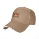 Black Baseball Cap with Grinning Pumpkin Crossbones Halloween Graphic