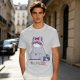Olive T-shirt with Cute Raccoon Wearing Red Bow Graphic