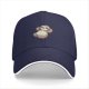 Black Baseball Cap With Cute Relaxed Sloth Graphic