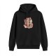 Black Hoodie with Insert Coffee To Begin Arcade Machine Print