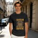 Olive Graphic T-Shirt With 'Caution May Bite Before Caffeine' Angry Cat Print
