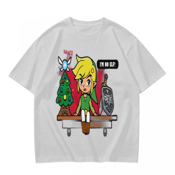 Zelda Christmas I'm No Elf Funny Graphic T-Shirt Design