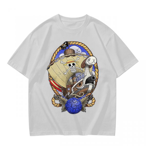 One Piece Going Merry Pirate Ship Graphic T-Shirt