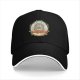 Black Baseball Cap With Totoro Floral Branch Art Print