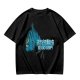 Olive Graphic T-Shirt with Blue Tiger and Studio Derpy Text