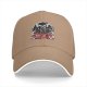 Black baseball cap with adopt an evil pet satanic cat and dog graphic