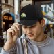 Black baseball cap with cute sun graphic and 'Will I Ruin This Day?' text