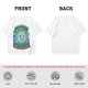 Olive t-shirt with cartoon earth 'friendly reminder' print