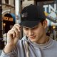 Black Baseball Cap With Cute Raccoon And Evil Shadow Graphic